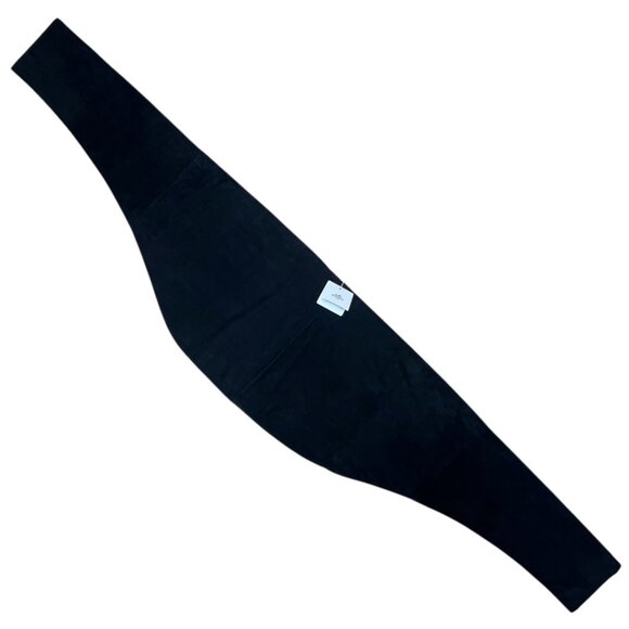 Hermes Navy Blue Huge Super Fine Goat Skin Suede Belt New Tags Made in France main image 5